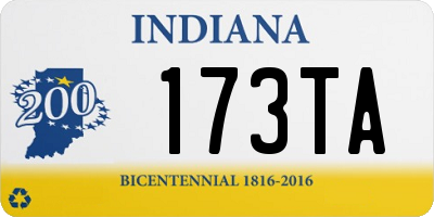 IN license plate 173TA