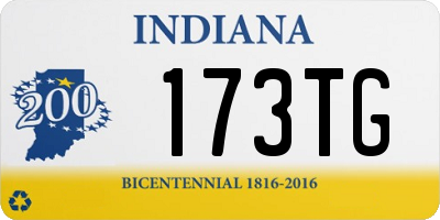 IN license plate 173TG