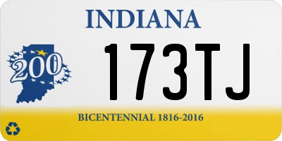 IN license plate 173TJ