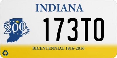IN license plate 173TO