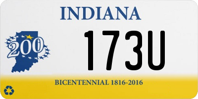 IN license plate 173U