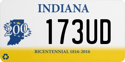 IN license plate 173UD