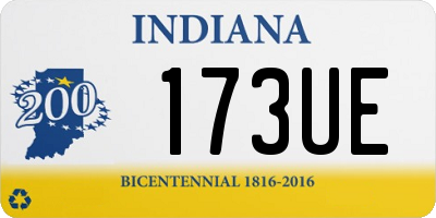IN license plate 173UE
