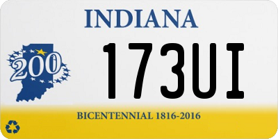 IN license plate 173UI
