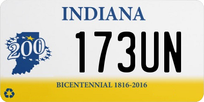 IN license plate 173UN