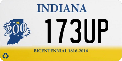 IN license plate 173UP