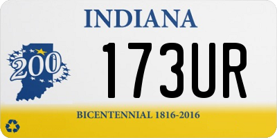 IN license plate 173UR