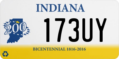 IN license plate 173UY