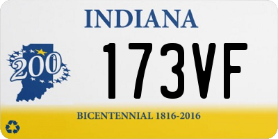 IN license plate 173VF