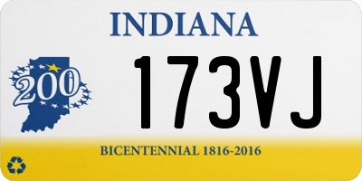 IN license plate 173VJ