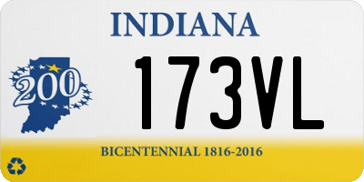 IN license plate 173VL
