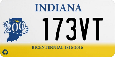 IN license plate 173VT