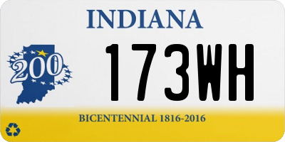IN license plate 173WH