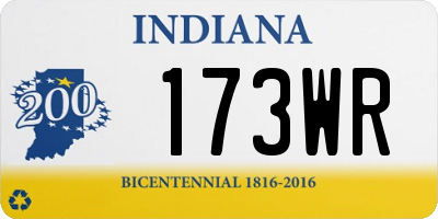 IN license plate 173WR