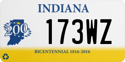 IN license plate 173WZ