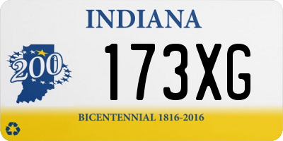IN license plate 173XG