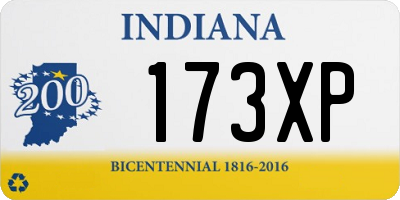 IN license plate 173XP