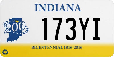 IN license plate 173YI