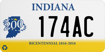 IN license plate 174AC