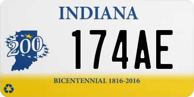 IN license plate 174AE