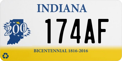 IN license plate 174AF