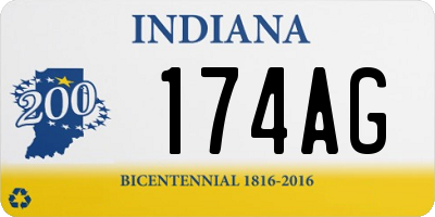 IN license plate 174AG
