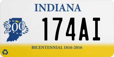 IN license plate 174AI