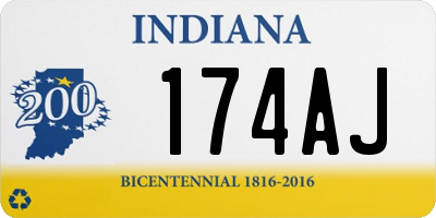 IN license plate 174AJ