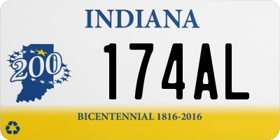 IN license plate 174AL