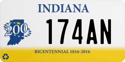 IN license plate 174AN