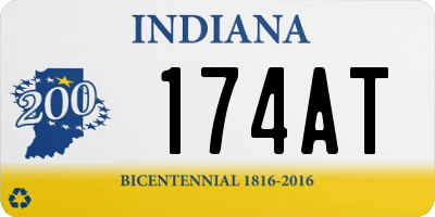 IN license plate 174AT