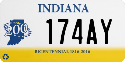 IN license plate 174AY
