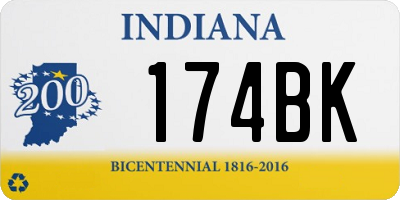 IN license plate 174BK