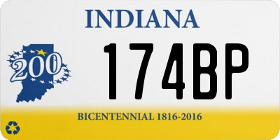 IN license plate 174BP