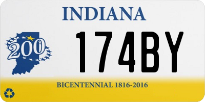IN license plate 174BY