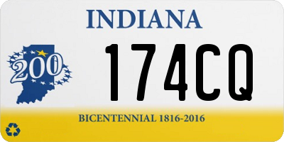 IN license plate 174CQ