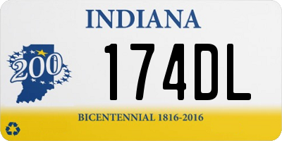 IN license plate 174DL