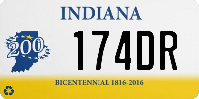 IN license plate 174DR