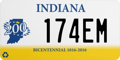 IN license plate 174EM