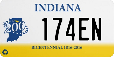 IN license plate 174EN