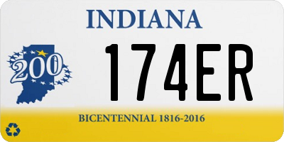 IN license plate 174ER