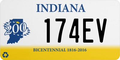 IN license plate 174EV