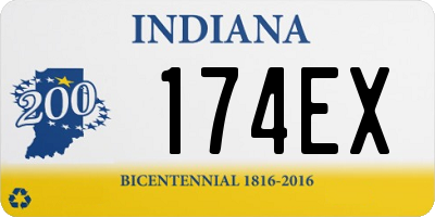 IN license plate 174EX