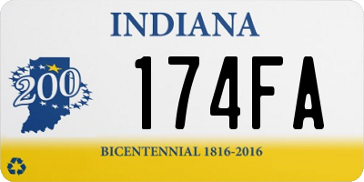 IN license plate 174FA