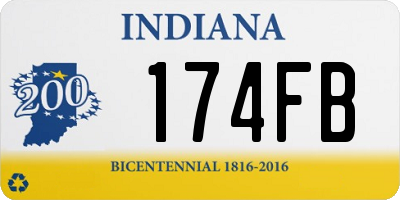 IN license plate 174FB