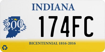 IN license plate 174FC