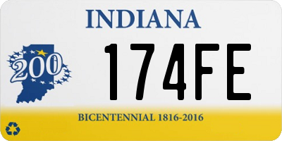 IN license plate 174FE