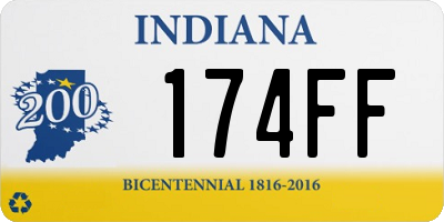 IN license plate 174FF
