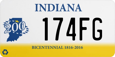 IN license plate 174FG