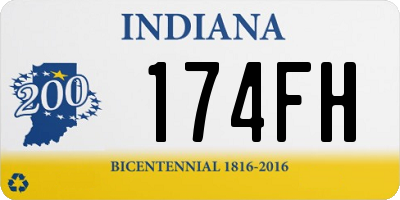 IN license plate 174FH